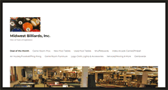 Desktop Screenshot of midwestbilliards.com