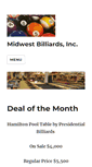 Mobile Screenshot of midwestbilliards.com
